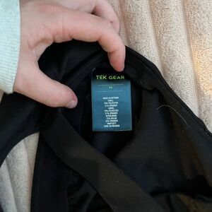 Tek Gear Black Activewear Top